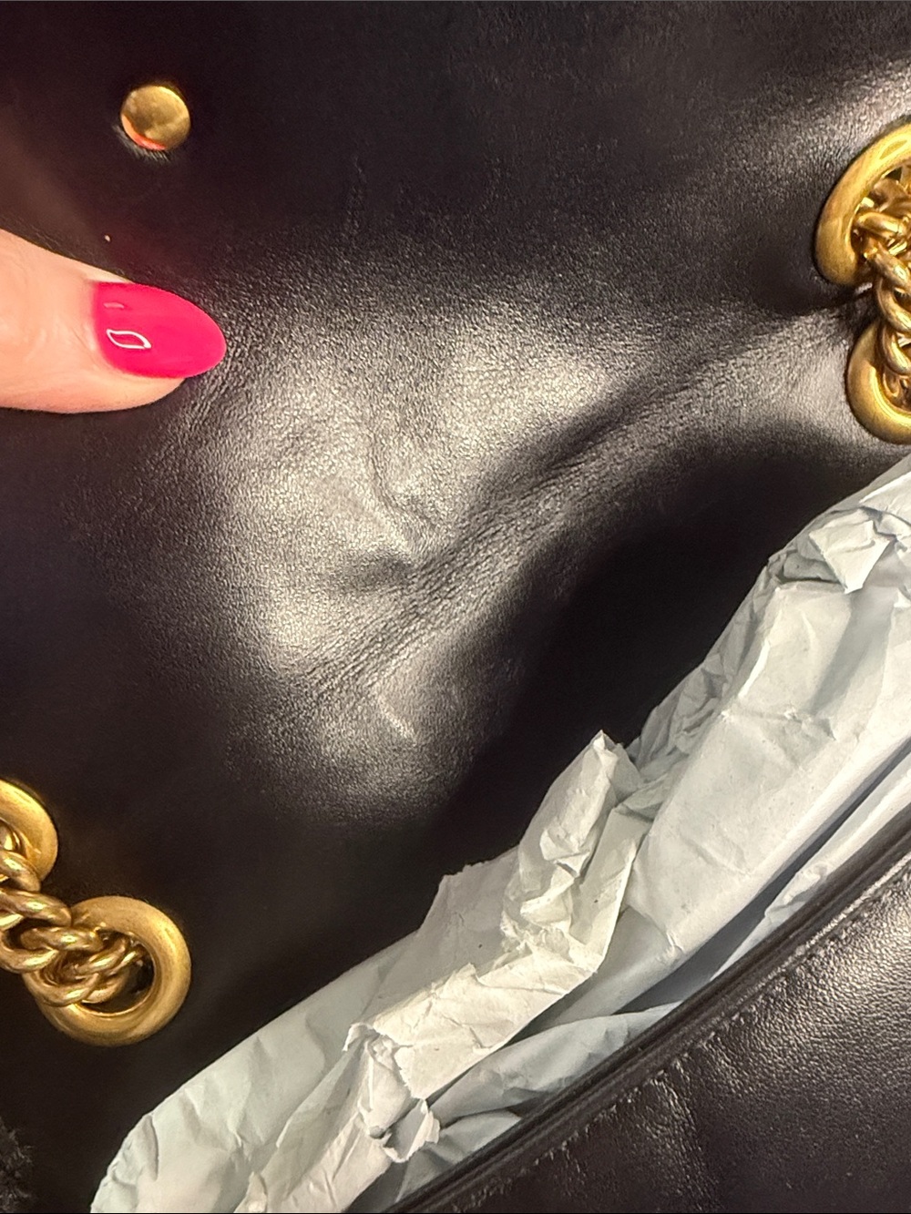 Gucci GG Marmont Black Flap Bag; EUC COA - Picture 16 of 16